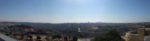 Panoramablick über Jerusalem in der Nachmittagssonne